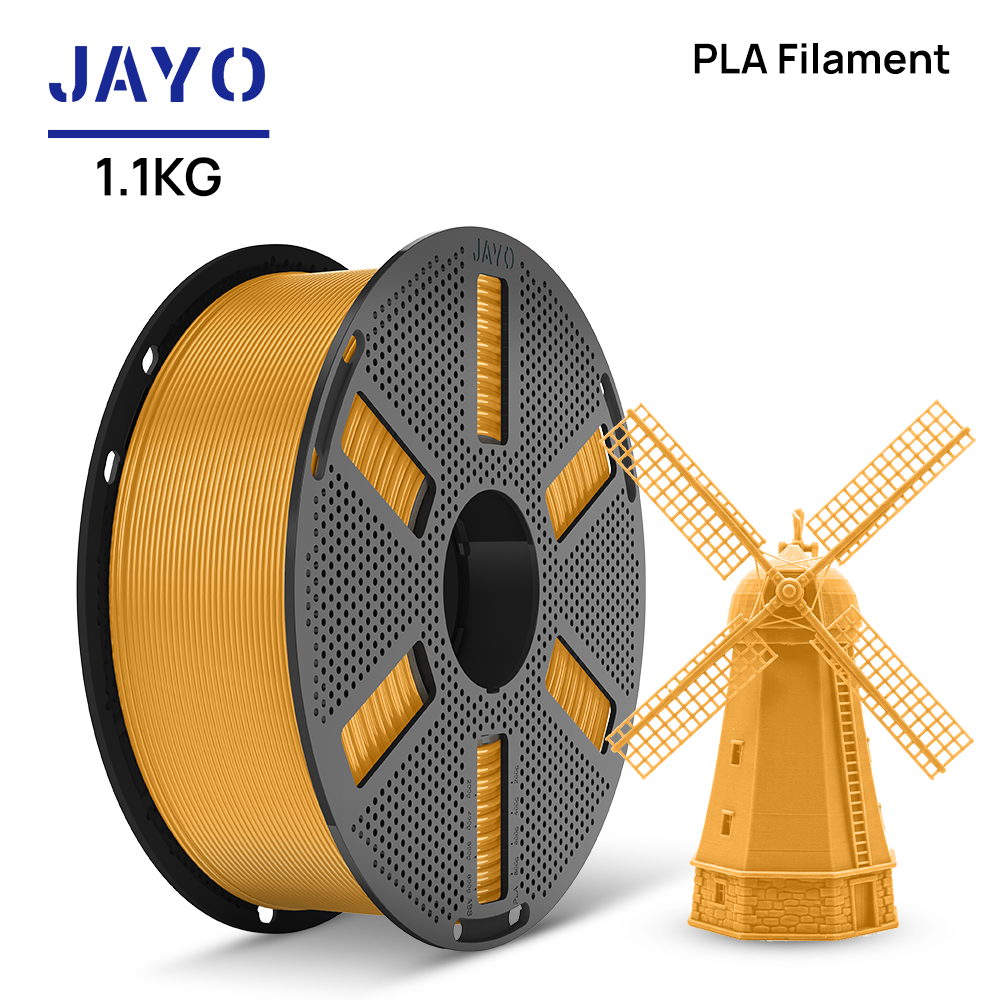 Gold JAYO PLA filament 1.1 kg spool