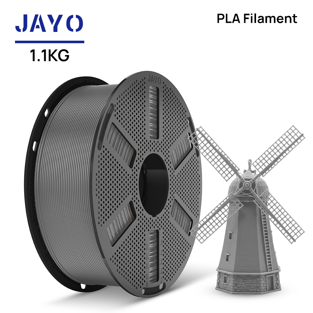 Gray JAYO PLA filament 1.1 kg spool