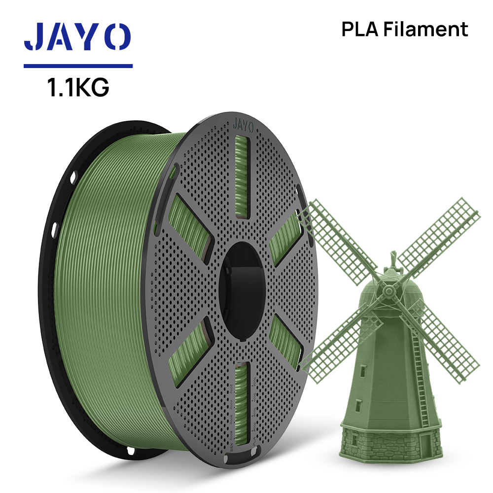 Olive Green JAYO PLA filament 1.1 kg spool