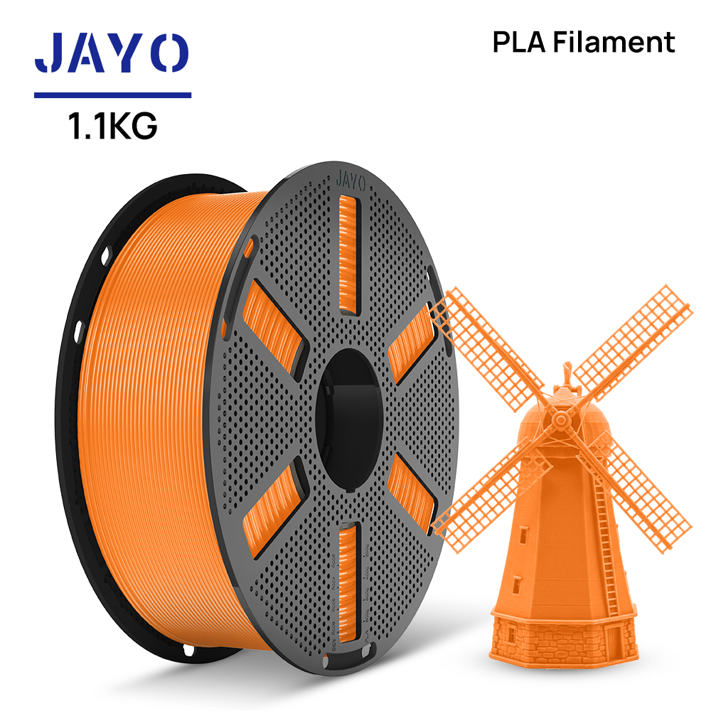 Orange JAYO PLA filament 1.1 kg spool