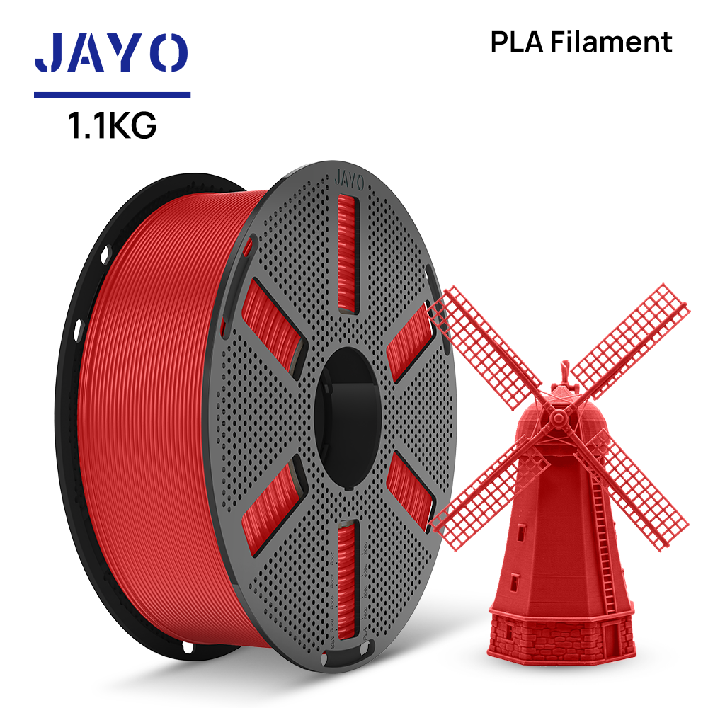 Red JAYO PLA filament 1.1 kg spool