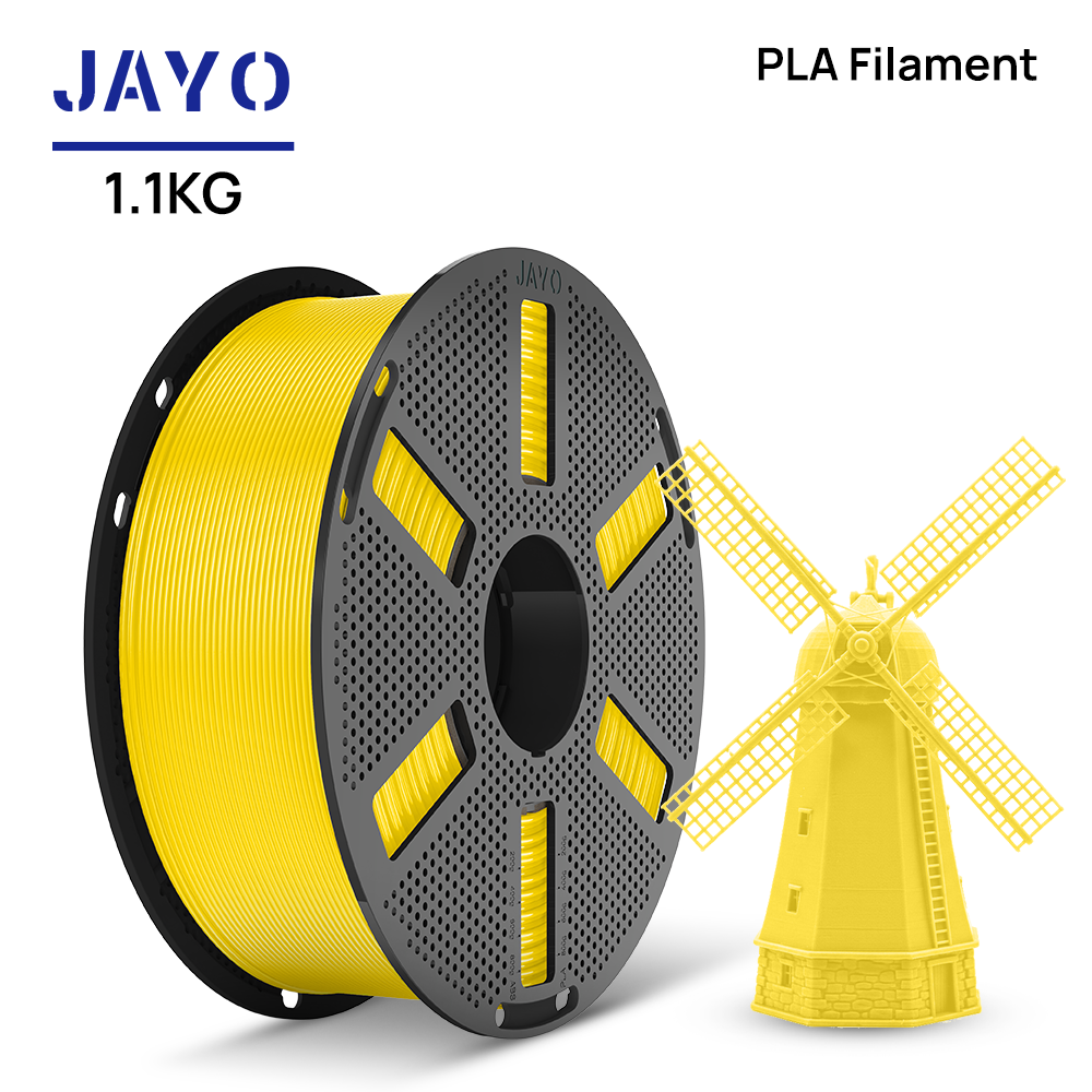 Yellow JAYO PLA filament 1.1 kg spool